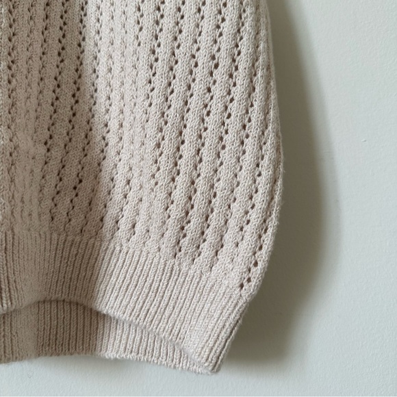 One Grey Day Los Angeles Knit Vest in Nude Size Small - Picture 5 of 6